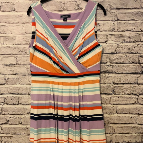 Lands' End Dresses & Skirts - Lands End Fit and Flare Striped Dress Lands' End Dresses & Skirts - Lands End Fit and Flare Striped Dress